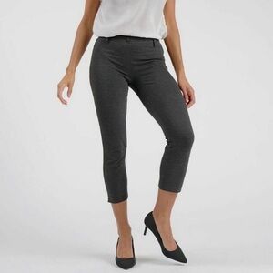 Betabrand Women’s Cropped Classic Dress Pants Yoga Pants Charcoal Grey‎ Small